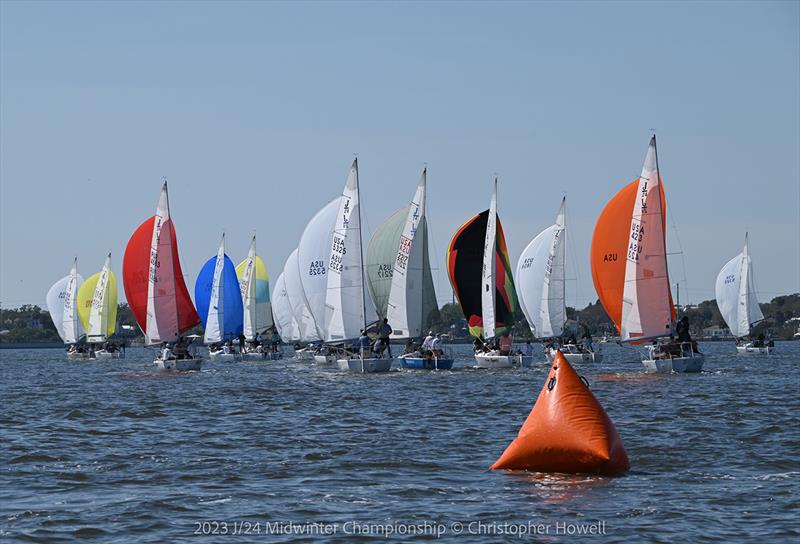 2023 J/24 Midwinter Championship - Final Day photo copyright Christopher Howell taken at Eau Gallie Yacht Club and featuring the J/24 class