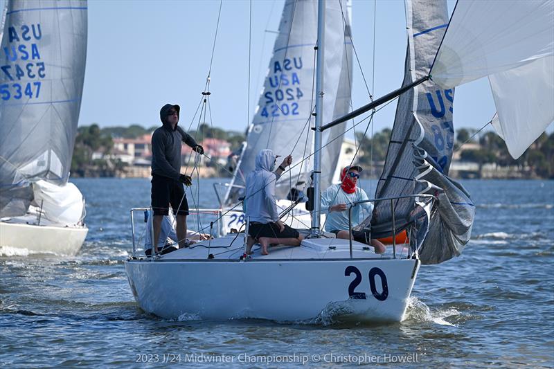 2023 J/24 Midwinter Championship - Final Day photo copyright Christopher Howell taken at Eau Gallie Yacht Club and featuring the J/24 class