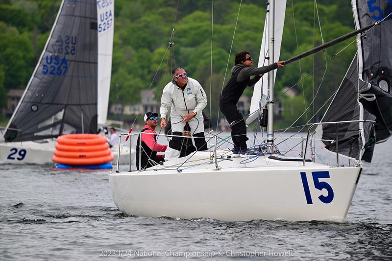 2023 J/24 US National Championship - Day 2 photo copyright USA J/24 Class Association taken at The Lake George Club and featuring the J/24 class