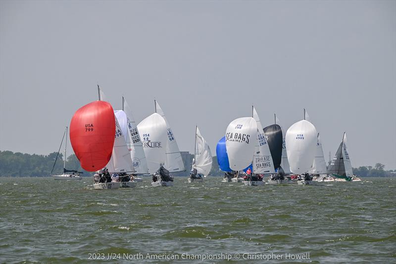 2023 J/24 North American Championship photo copyright Christopher Howell taken at Sandusky Sailing Club and featuring the J/24 class