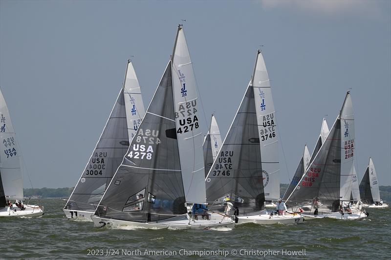 2023 J/24 North American Championship photo copyright Christopher Howell taken at Sandusky Sailing Club and featuring the J/24 class