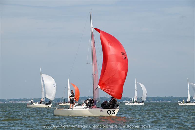 2023 J/24 North American Championship photo copyright Christopher Howell taken at Sandusky Sailing Club and featuring the J/24 class