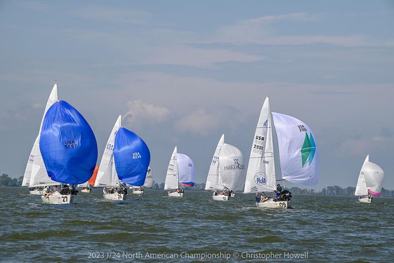 2023 J/24 North American Championship photo copyright Christopher Howell taken at Sandusky Sailing Club and featuring the J/24 class