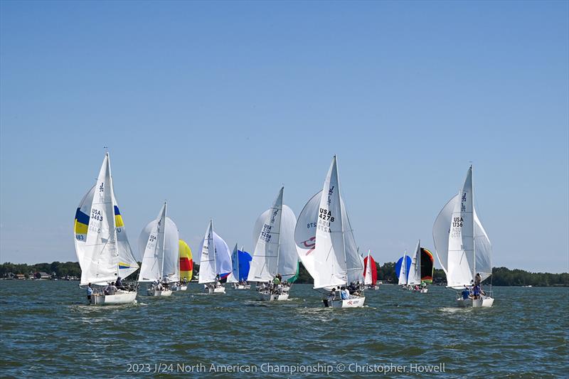 2023 J/24 North American Championship photo copyright Christopher Howell taken at Sandusky Sailing Club and featuring the J/24 class