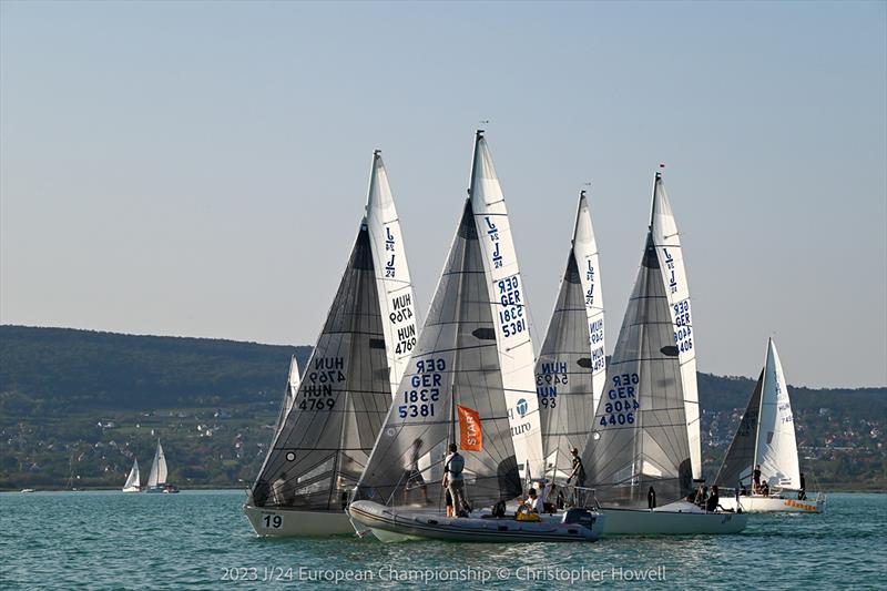 2023 J24 European Championship photo copyright Christopher Howell taken at Balatonfüredi Yacht Club and featuring the J/24 class