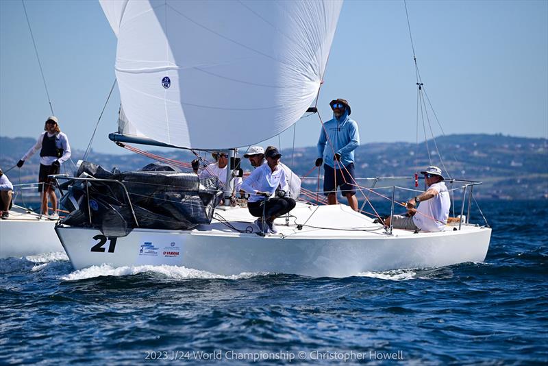 2023 J/24 World Championship - Day 2 photo copyright Christopher Howell taken at Nautical Club of Thessaloniki and featuring the J/24 class