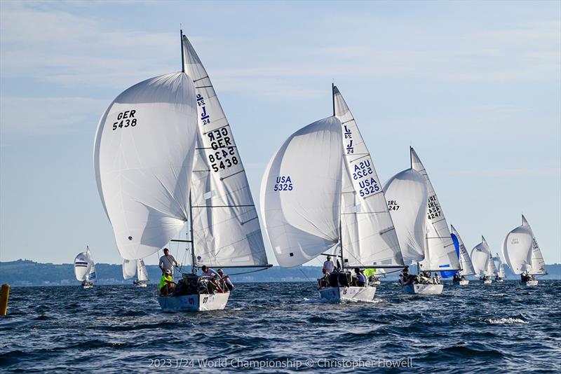 2023 J/24 World Championship - Day 3 photo copyright Christopher Howell taken at Nautical Club of Thessaloniki and featuring the J/24 class