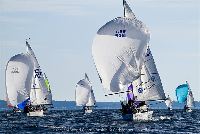 2023 J/24 World Championship - Day 3 photo copyright Christopher Howell taken at Nautical Club of Thessaloniki and featuring the J/24 class