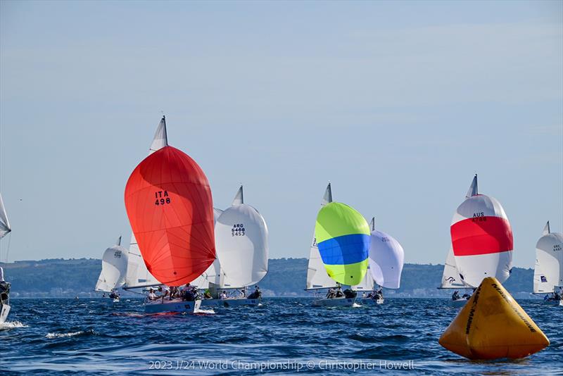 2023 J/24 World Championship - Day 3 photo copyright Christopher Howell taken at Nautical Club of Thessaloniki and featuring the J/24 class