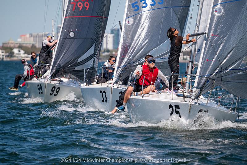 2024 J/24 Midwinter Championship - Day 2 photo copyright Christopher Howell taken at Davis Island Yacht Club and featuring the J/24 class