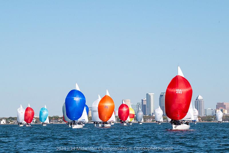 2024 J/24 Midwinter Championship - Day 2 photo copyright Christopher Howell taken at Davis Island Yacht Club and featuring the J/24 class