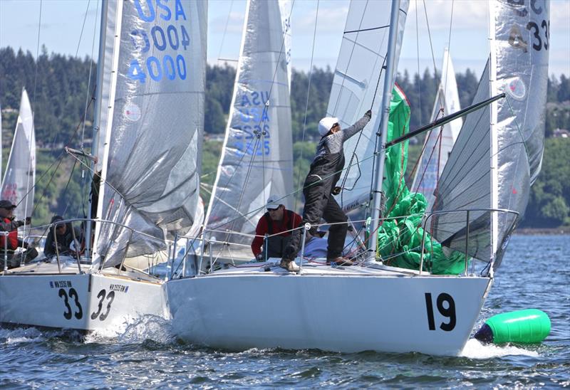 Seattle J/24s racing photo copyright Jan Anderson taken at Corinthian Yacht Club of Seattle and featuring the J/24 class