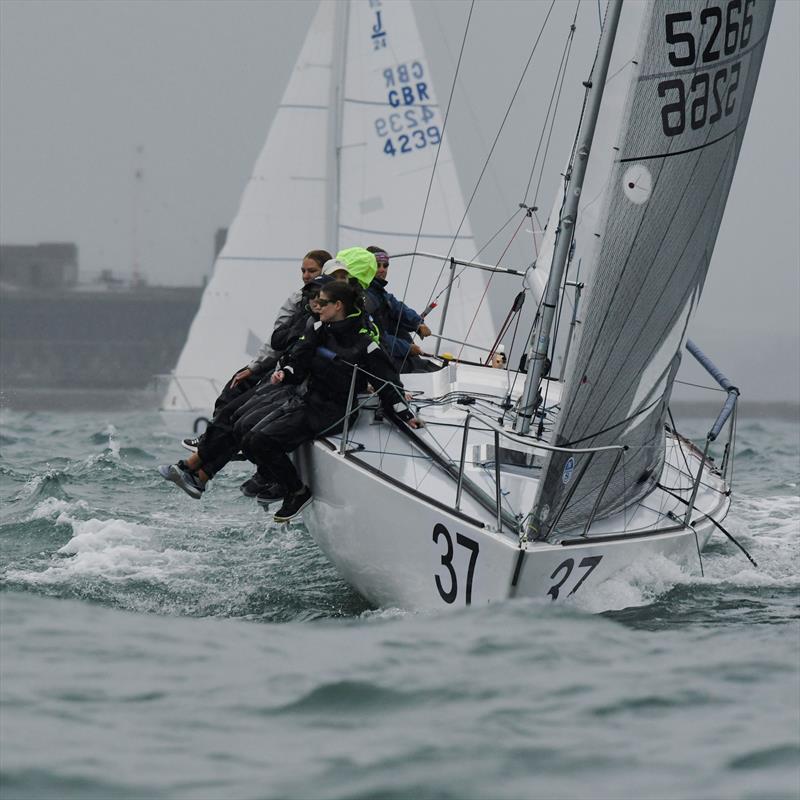 J/24 Worlds in Plymouth, UK - Day 2 photo copyright Joe Woodyear & Chambers film & media taken at Plym Yacht Club and featuring the J/24 class
