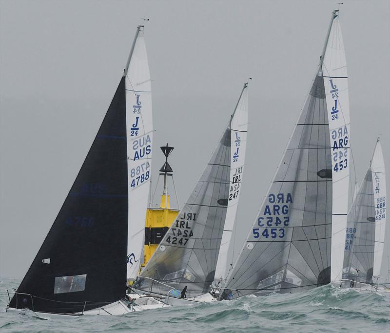J/24 Worlds in Plymouth, UK - Day 2 photo copyright Joe Woodyear & Chambers film & media taken at Plym Yacht Club and featuring the J/24 class