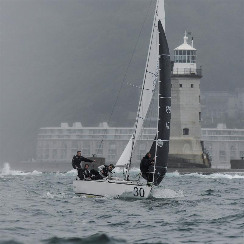J/24 Worlds in Plymouth, UK - Day 2 photo copyright Joe Woodyear & Chambers film & media taken at Plym Yacht Club and featuring the J/24 class