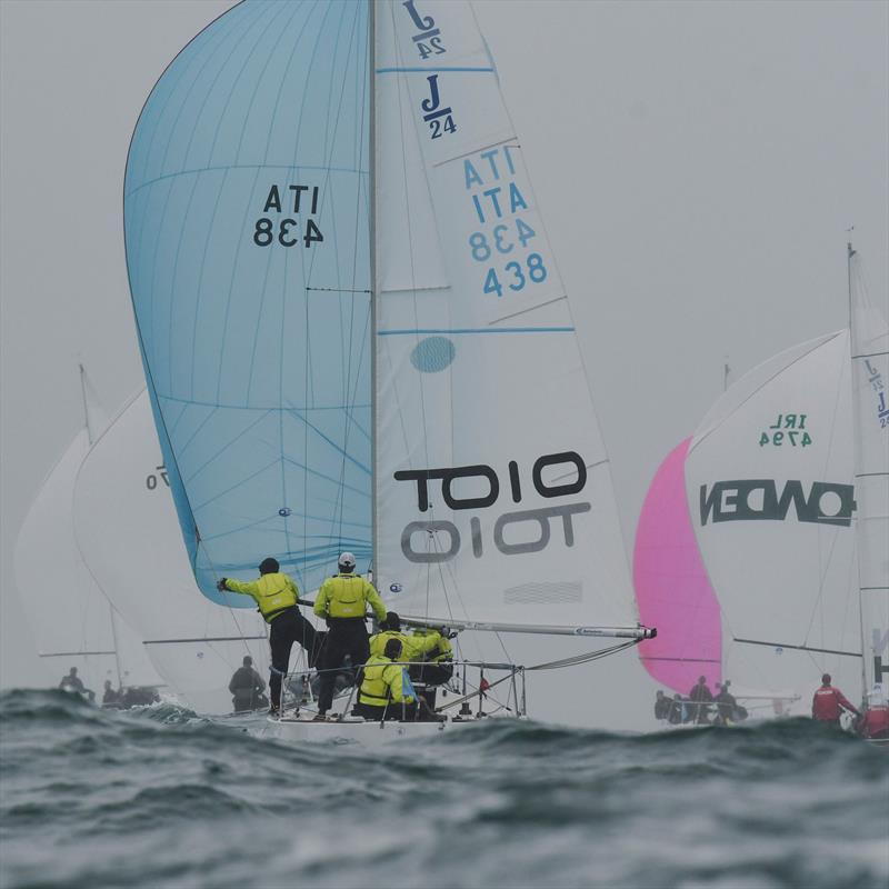 J/24 Worlds in Plymouth, UK - Day 2 photo copyright Joe Woodyear & Chambers film & media taken at Plym Yacht Club and featuring the J/24 class