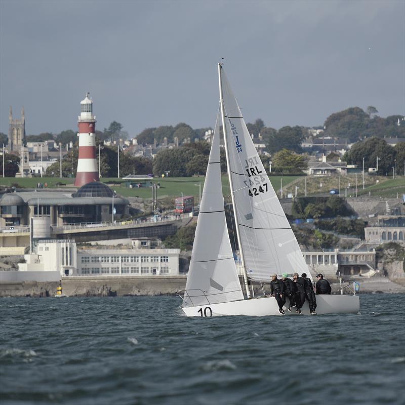 J/24 Worlds in Plymouth, UK - Day 4 photo copyright Joe Woodyear & Chambers film & media taken at Plym Yacht Club and featuring the J/24 class