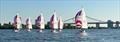 Liberty Sailing Club's fleet of J/27s racing on the Delaware River © Rachel Ortiga