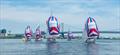 Liberty Sailing Club's fleet of J/27s racing in The Philadelphia Cup © Irina Bernatsky