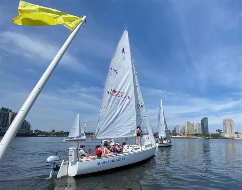 J/27 Massachusetts crosses the finish line in the 2024 Philadelphia Cup Regatta - photo © Rian Bareuther
