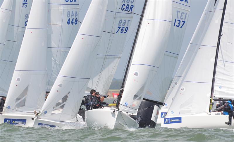 J70s at the Landsail Tyres J-Cup in partnership with B&G photo copyright Tom Hicks taken at  and featuring the J70 class