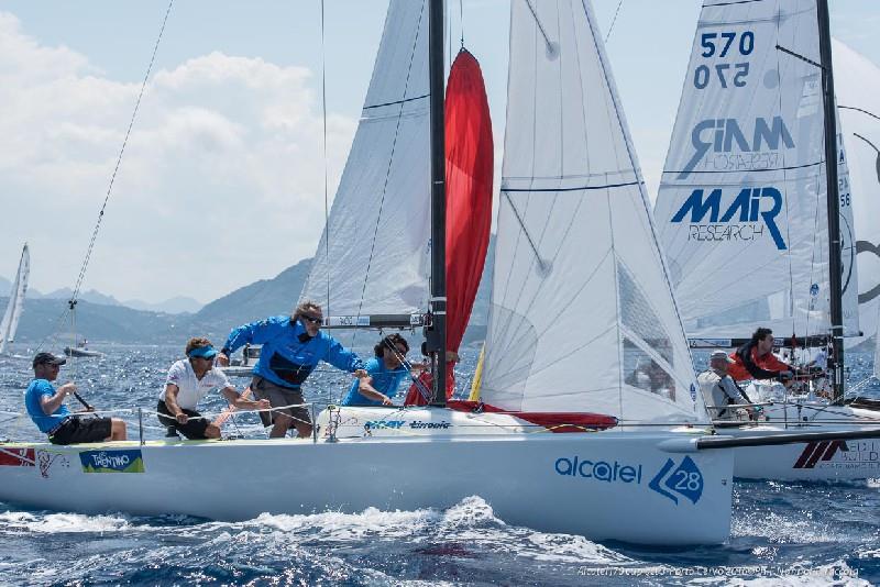 Filippo Pacinotti's Pensavo Peggio finishes 3rd at the Alcatel J/70 Cup photo copyright Fabio Taccola taken at Yacht Club Costa Smeralda and featuring the J70 class