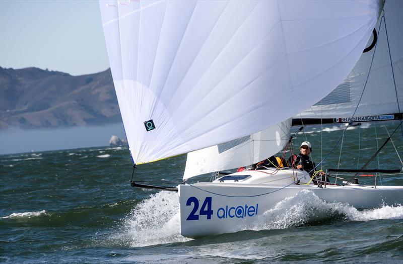 Alcatel J/70 Worlds in San Francisco day 1 photo copyright Jonathan Kalan taken at St. Francis Yacht Club and featuring the J70 class