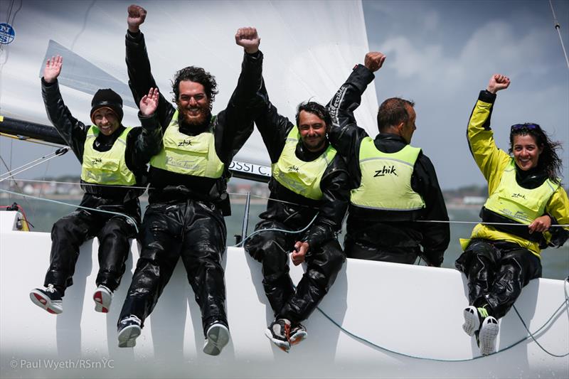 Claudia Rossi's Petite Terrible win the J/70 Europeans photo copyright Paul Wyeth / RSrnYC taken at Royal Southern Yacht Club and featuring the J70 class