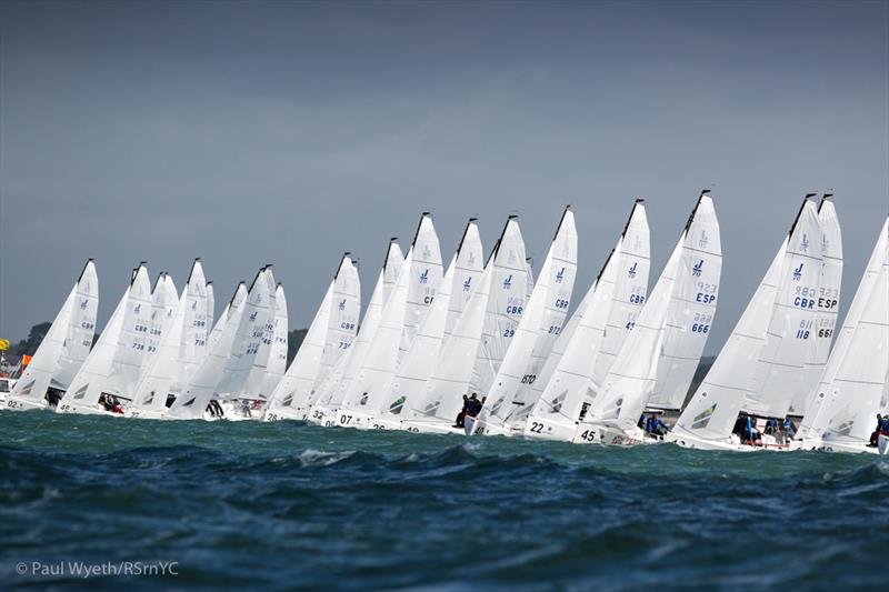 Final day of the J/70 Europeans photo copyright Paul Wyeth / RSrnYC taken at Royal Southern Yacht Club and featuring the J70 class