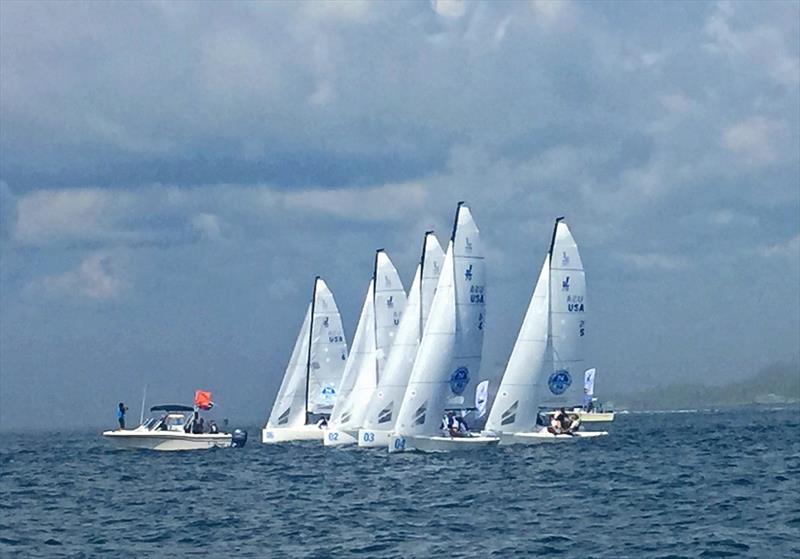 J/70 Youth Championship final day photo copyright Matthew Cohen / www.cohenphotography.com taken at Sail Newport and featuring the J70 class