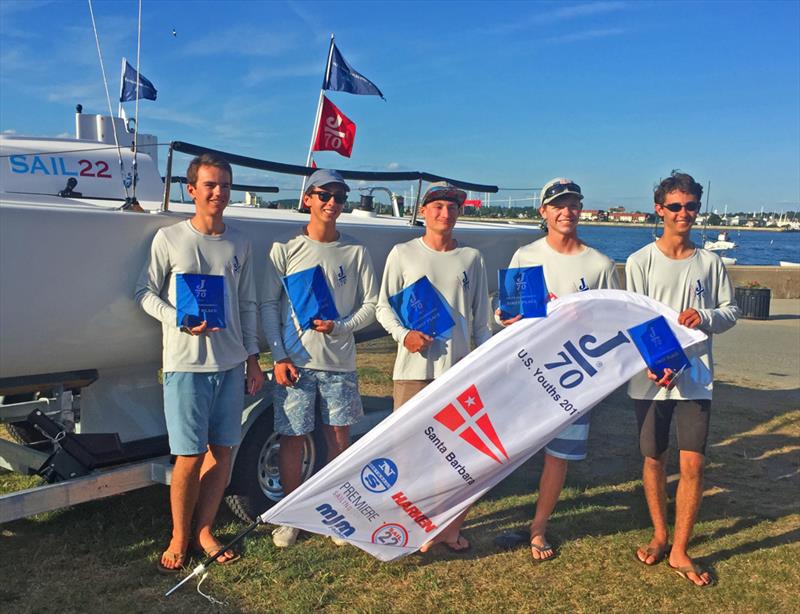 The Santa Barbara YC team win the J/70 Youth Championship - photo © Matthew Cohen / www.cohenphotography.com