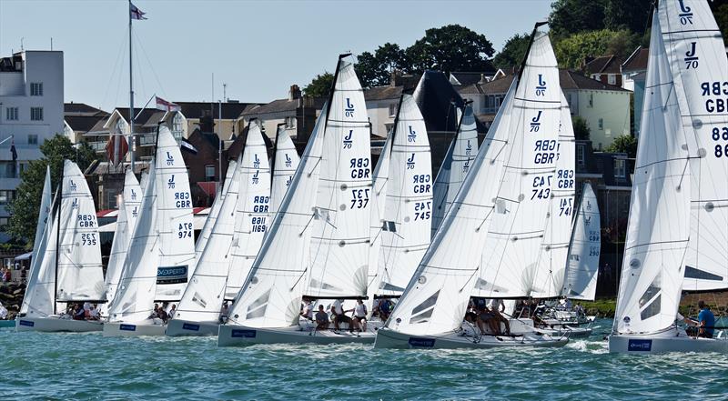 Lendy Cowes Week day 2 photo copyright Tom Hicks / www.solentaction.com taken at Cowes Combined Clubs and featuring the J70 class