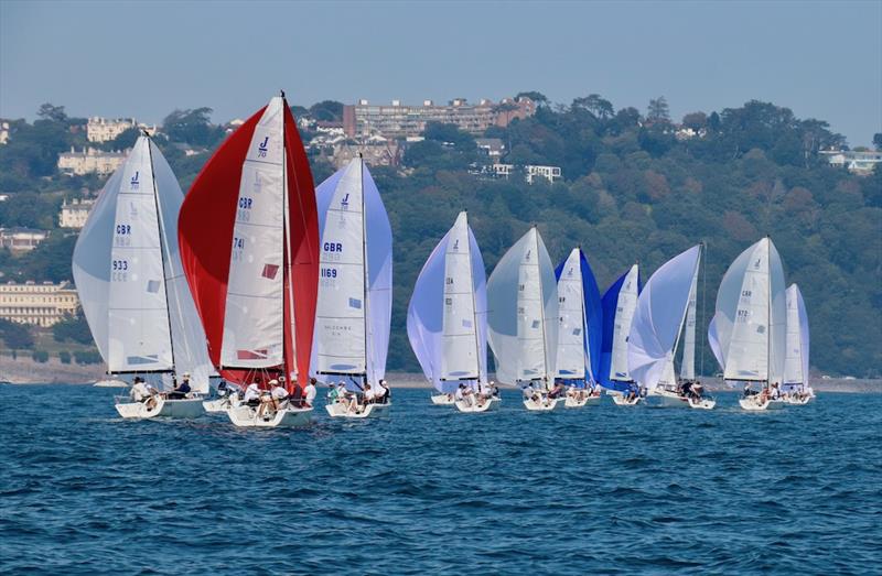 J/70 UK Class National Championships day 2 photo copyright Louay Habib taken at Royal Torbay Yacht Club and featuring the J70 class