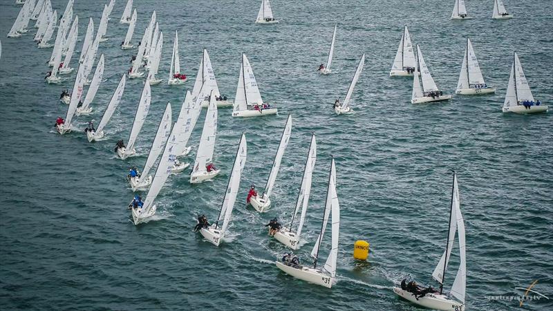 Darwin Escapes 2019 J/70 Worlds at Torbay day 1 photo copyright www.Sportography.tv taken at Royal Torbay Yacht Club and featuring the J70 class