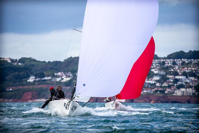 Darwin Escapes 2019 J/70 Worlds at Torbay day 1 photo copyright www.Sportography.tv taken at Royal Torbay Yacht Club and featuring the J70 class