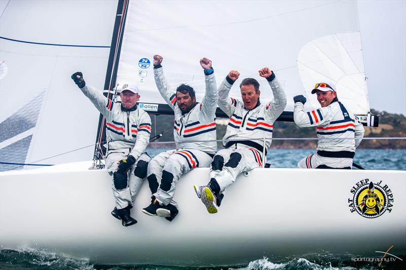 Eat, Sleep, J, Repeat! win the Darwin Escapes 2019 J/70 World Championships photo copyright www.Sportography.tv taken at Royal Torbay Yacht Club and featuring the J70 class