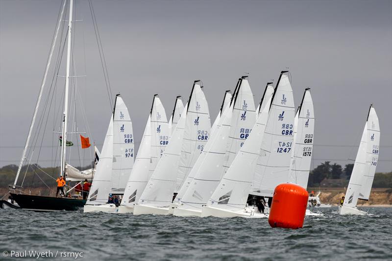 J70 start during the Royal Southern Yacht Club May Regatta - photo © Paul Wyeth / RSrnYC