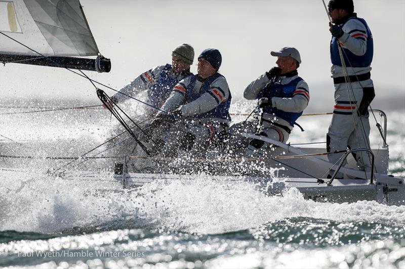 Cosmic, J70 during HYS Hamble Winter Series Race Week 1 photo copyright Paul Wyeth / Hamble Winter Series taken at Hamble River Sailing Club and featuring the J70 class