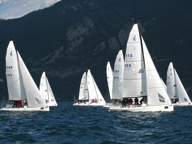J70 Eurocup at Riva del Garda photo copyright Elke Roevens taken at Fraglia Vela Riva and featuring the J70 class