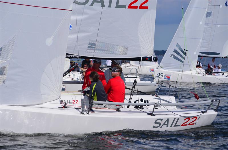 J/70 North American Championship day 1 photo copyright Christopher E. Howell taken at Annapolis Yacht Club and featuring the J70 class