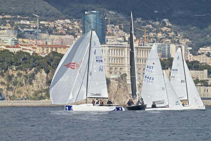 2018 34° Primo Cup 2018 Trophée Credit Suisse - Day 1 photo copyright Alexander Panzeri taken at Yacht Club de Monaco and featuring the J70 class