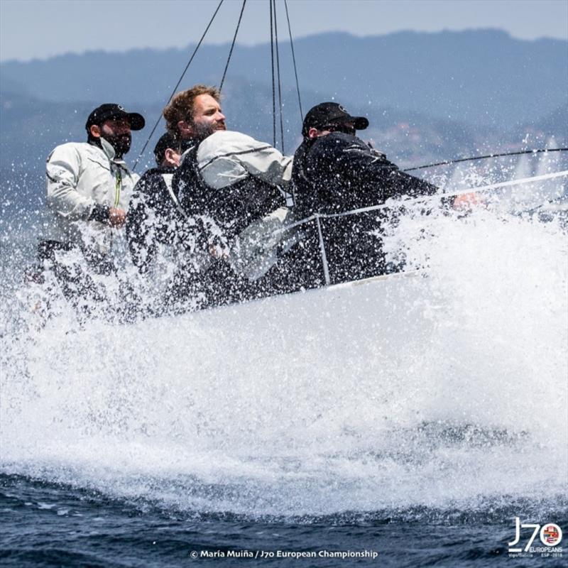 Peter Duncan's “Relative Obscurity” (USA) photo copyright María Muiña / J70 European Championships taken at Real Club Náutico de Vigo and featuring the J70 class