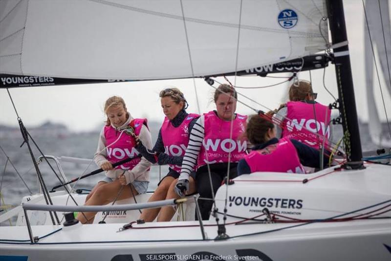 Women on Water and Marie Dela Johnsen at Skovshoved Havn photo copyright Frederik Sivertsen taken at  and featuring the J70 class