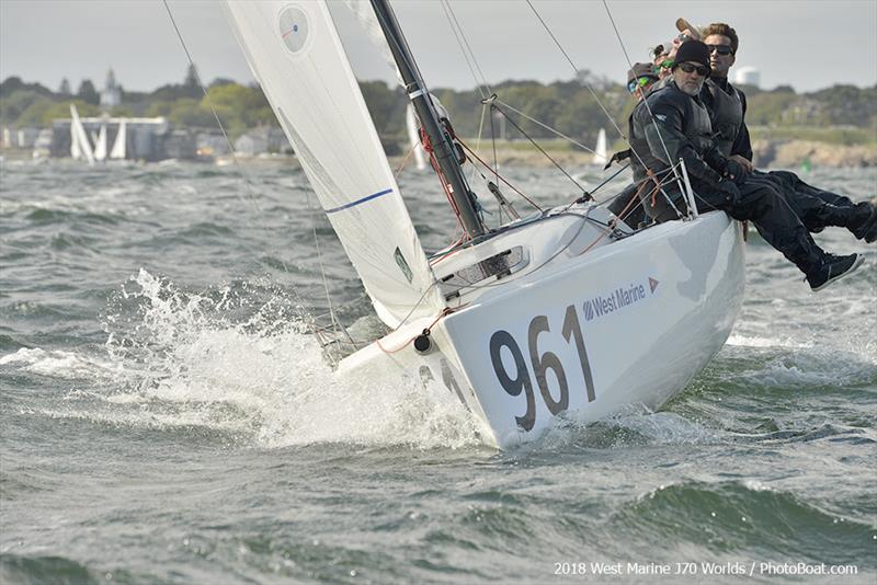 Two-time J/80 World Champion, Jose Maria Torcida (ESP) racing Noticia - 2018 West Marine J/70 World Championships - photo © 2018 West Marine J/70 Worlds / PhotoBoat.com