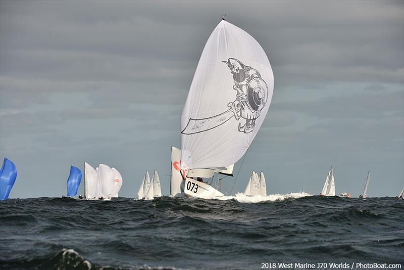 Vincenzo Onorato's Mascalzone Latino (ITA) - 2018 West Marine J/70 World Championships photo copyright 2018 West Marine J/70 Worlds / PhotoBoat.com taken at  and featuring the J70 class