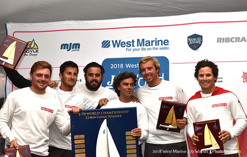 Marnatura Crew: Luis Bugallo, Alberto Basadre Lopez, Enrique Freire Faria, Jorge Lorenzo Roman, Gerardo Prego Menor - 2018 West Marine J/70 World Championships photo copyright 2018 West Marine J/70 Worlds / PhotoBoat.com taken at  and featuring the J70 class