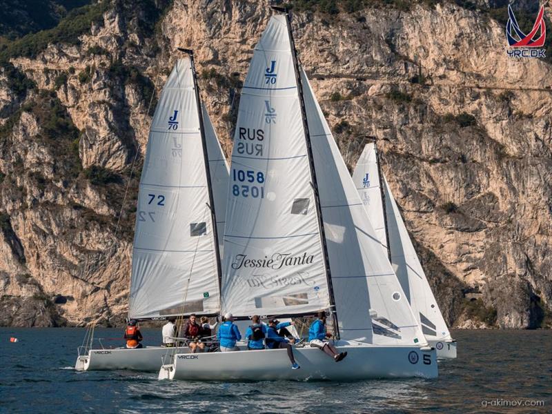 Yachting Rus Cup Garda Trophy 2018 photo copyright Georgy Akimov taken at Fraglia Vela Riva and featuring the J70 class