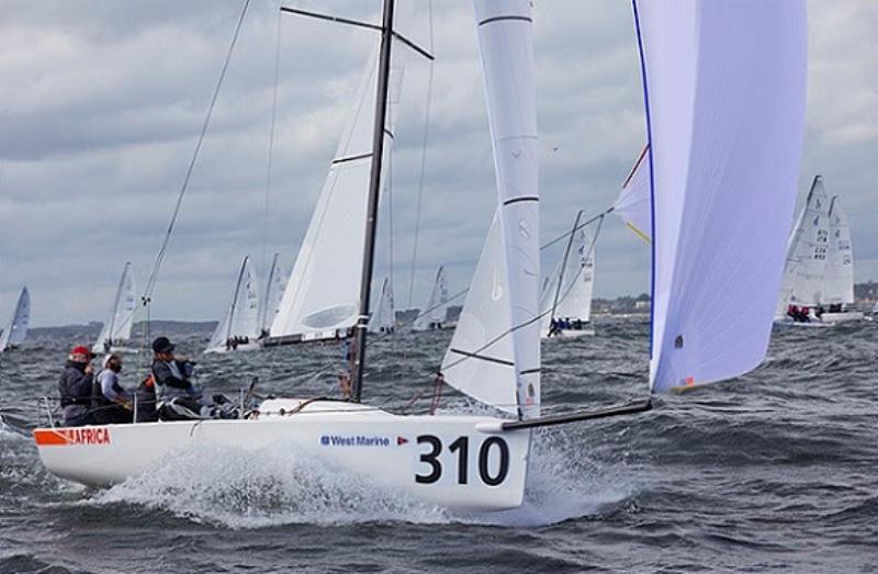 Jud Smith (far left) - 2018 J/70 World Championship - photo © Tim Wilkes