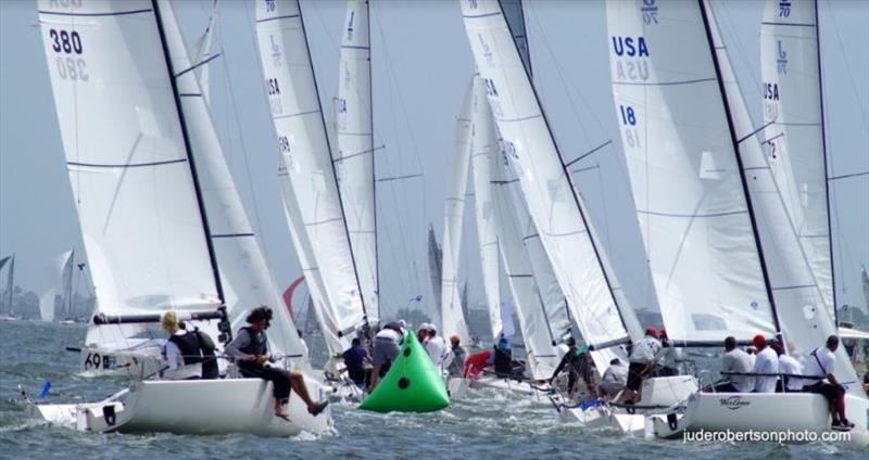 J70 fleet - 2019 Sperry Charleston Race Week, Day 1 photo copyright Jude Robertson / www.juderobertsonphoto.com taken at Charleston Yacht Club and featuring the J70 class