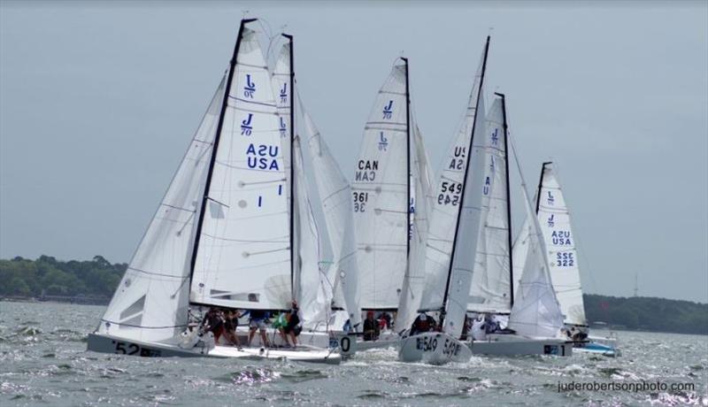 J70 fleet - 2019 Sperry Charleston Race Week, Day 1 photo copyright Jude Robertson / www.juderobertsonphoto.com taken at Charleston Yacht Club and featuring the J70 class